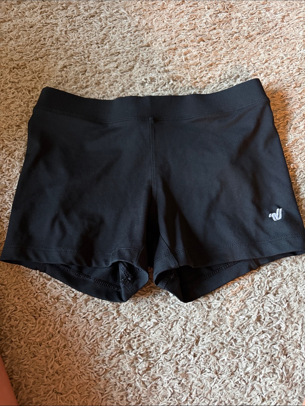 Varsity Black Women's Athletic Shorts